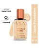 MILA BEAUTÉ Perfect Matte Long Wear Foundation | Lightweight Formula With SPF 15 | Smooth Matte Finish Foundation for Face Makeup | Shade - Skin 30 ml