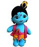 Sakhyam Lord Krishna Soft Toy Blue - Height 39 cm