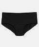 Mackly Cotton Elastane Solid Leak Proof Panty - Black