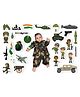 TodFod 20+ Pcs Indian army Theme Photo Booth Cards/Props for Boys, Kids, New Born, Indian army Theme Props for Photoshoot Celebrations Decorations Indian army Props Cardstock