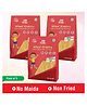 Little Grabs 100% Natural Wheat Khakhra Hand Roasted Pack of 3 - 100 g each