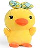 MUREN Cute Yellow Duck Plush Toy, Soft & Cuddly Stuffed Animal with Adorable Bow, Ideal Gift for Kids-Yellow - Height 25 cm