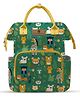 StarAndDaisy Nappy Nest Backpack, Newborn Baby Diaper Bags with Multiple Pockets, Back Opening, 26.5 Liter Enhanced Capacity, Waterproof Pocket, 3 Double Insulated Pockets,  Jungle Print - White Height 20 Inches