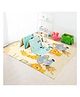 StarAndDaisy Reversible & Foldable Baby Playmat with Jungle & Traffic Print - Beige