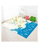 StarAndDaisy Reversible & Foldable Baby Playmat with Dolphin & Racoon Print - Blue