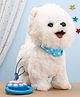 Toytales Duffy Dog Musical Plush Toy - Black & White