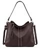 lycheebags Hobo Purse Made of Vegan Leather Shoulder Bag for Women - Brown