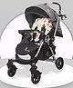 R for Rabbit Chocolate Ride Stylish Baby Stroller and Pram for Baby, Kids, Infants, Newborn, Boys & Girls of 6 Months to 3 Years (Grey Safari)