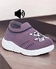 Lil Lollipop Animal Designed Slip On Musical Shoes - Purple