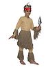 Kaku Fancy Dresses Full Sleeves African Tribal Costume Set - Beige