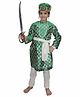 Kaku Fancy Dresses Full Sleeves Mughal King Akbar Costume Set - Green