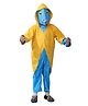 Kaku Fancy Dresses Full Sleeves Cut & Sew Alien Costume Set - Blue