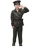 Kaku Fancy Dresses Full Sleeves Solid Indian Army Costume Set - Green