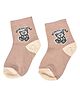 Kid-O-World Bear Designed Socks  - Brown