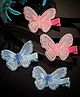 Stol'n Set of 2 Butterfly Designed Hair Clips - Pink & Sky Blue
