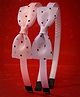 Stol'n Set Of 2 Bow Applique Detailed & Polka Dots Designed Hair Bands - Pink & Purple