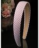 Stol'n Checked Designed Hair Band - Pink