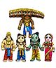 Desi Toys Ramayan Epic Collection Set of 5 Dolls|Plush Toys |Cotton Washable Dolls |Storytelling Toys |Eco friendly|Perfect Gifting