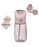 b.box Straw Drink Water Bottle for Kids  380ml, Leak-Proof, Free-Flowing, Easy to Carry  Pastel Pink
