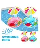 Sanjary Inflatable Baby Water Float PVC Seat Boat Pool Toy Toddler Swimming Ring for Swimming Beach Travel Pool Picnic Color May Vary