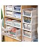 JD FRESH Polypropylene 5 Pieces Wardrobe Organizer for Storage Foldable - White
