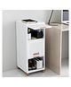 JD FRESH 3 Tier Stackable Cabinet for Clothes - White