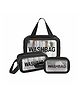 JD Fresh 3 Pieces Transparent Makeup Organizer Pouches Women - Black