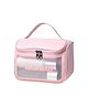JD Fresh 1 Piece Transparent Makeup Organizer Pouch for Women - Pink