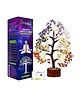 JD Fresh 7 Chakra Crystal Tree for Good Luck and Positive Energy - Multicolor