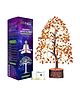 JD Fresh 7 Chakra Crystal Tree for Good Luck and Positive Energy - Red