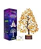 JD Fresh 7 Chakra Crystal Tree for Good Luck and Positive Energy - Yellow