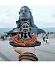 JD Fresh 4.5 Inch Adiyogi Statue with Rudraksh Mala - Black