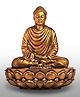 JD FRESH 6 Inch Gautam Buddha Statue - Gold