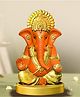 JD FRESH Ganesh Idol Divine Blessings for Home & Car Decor - Orange