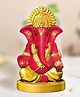 JD FRESH Ganesh Idol Divine Blessings for Home & Car Decor - Red