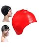 JD FRESH Silicone Swimming Cap - Red
