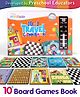 Intelliskills 10-in-1 Travel Game Board Book | Interactive Learning & Story Play | Chess, Aladdin, Snow White & Seven Dwarfs, Sleeping Beauty, Little Mermaid, Checkers & More |Portable |BIS Certified