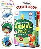 Intellibaby Peek-A-Boo Animal Pals Colourful Cloth Book | Crinkling Sound & Soft Toys | Washable | Boosts Sensory Play & Early Learning | BIS Approved | Educator Recommended | Ideal For Gifting