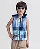 Taffykids Cotton Sleeveless Checked Hooded Shirt - Multi Colour
