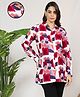 MomToBe Rayon Full Sleeves Abstract Printed Maternity Shirt With Concealed Zipper Nursing Access - Multi Colour