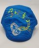 Kid-O-World Cotton Musical Notes Embroidered Golf Cap - Dark Blue-  Diameter 50 Cms