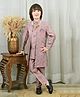 Ahhaaaa Brocade Sequins Embellished Geometric Designed Sherwani Pant Set - Pink