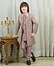 Ahhaaaa Brocade Sequins Embellished Ethnic Designed Sherwani Pant Set - Pink