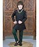 Ahhaaaa Silk Abstract Embroidered Sherwani With Pant Set - Green
