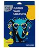 Kores Elephant Shape Jumbo Shades Wax Crayons Pack of 24 - Multicolour