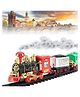 AKN TOYS Choo Choo Toy Train Set with Long Track, Realistic Smoke & Sound Effects, Battery Operated, Built-in Flashlight, Circular Track System, Immersive Play for Kids, Educational Fun-PACK OF 1- COLOR MAY VARY