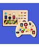 Clapstore Toys Busy Board Tinker Pad & Toggle Play Combo, LED Sensory Montessori Toys for Kids, 1-6 Years (V6/V2)