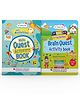 Oswaal Lil Legends Brain & Math Quest Books (Age 5+) | 250+ Activities: Tracing, Patterns, Colors, Shapes, Logic, Problem Solving & More Early Learning Skills (Set of 2)