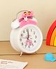 The Procure Store Pink Panther Design Twin Bell Alarm Clock- White