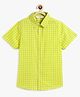 Campana 100% Cotton Half Sleeves Polka Dots Printed Shirt - Yellow & Green
